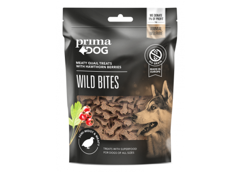 Prima Dog Wild Bitesi vutiliha ja viirpuuga koeramaius 4x100g