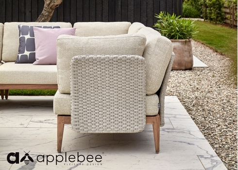 Nurgakomplekt Apple Bee LISA beež, 56x25xH66 cm