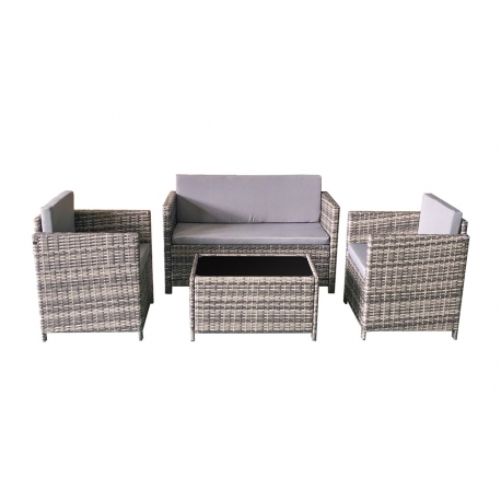 Aiamööbli komplekt Bello Giardino CALMO hall laud + 2 tugitooli + diivan Aiamööbli komplekt Bello Giardino CALMO hall laud + 2 tugitooli + diivan