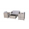Aiamööbli komplekt Bello Giardino CALMO hall laud + 2 tugitooli + diivan