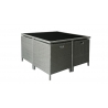 Aiamööbli komplekt Bello Giardino CRISTALLO hall laud + 4 tugitooli + 4 jalatooli