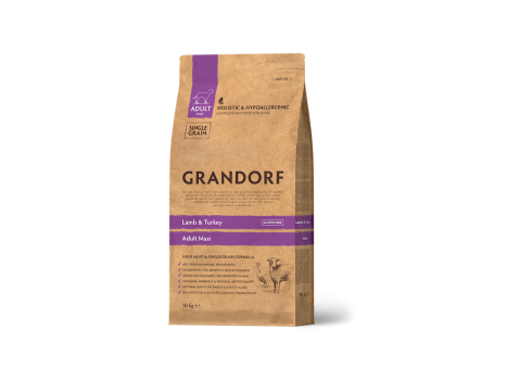 Grandorf Dog - Lammas ja kalkun 10kg - Maxi Adult koeratoit