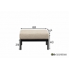 Tumba Apple Bee CONDOR must / helebeež, 70x54xH26 cm