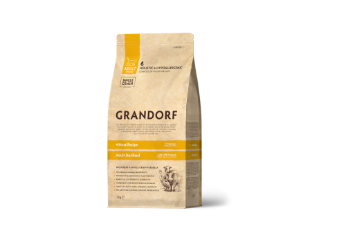 Grandorf Cat - 4 liha 2kg - Adult Sterilised kassitoit