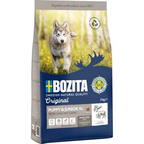 BOZITA PUPPY JUNIOR XL NISUVABA kana&lammas koerasööt BOZITA PUPPY JUNIOR XL NISUVABA kana&lammas koerasööt