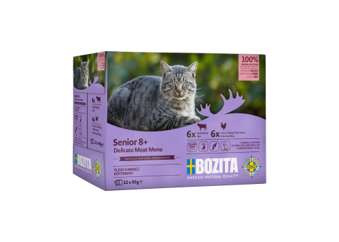 Bozita Senior 8+ Multibox Meat in Sauce kassi täissööt 12x85g