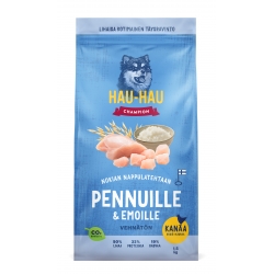 Hau Hau kana-riisi-kaer koeratoit kutsikatele 3kg
