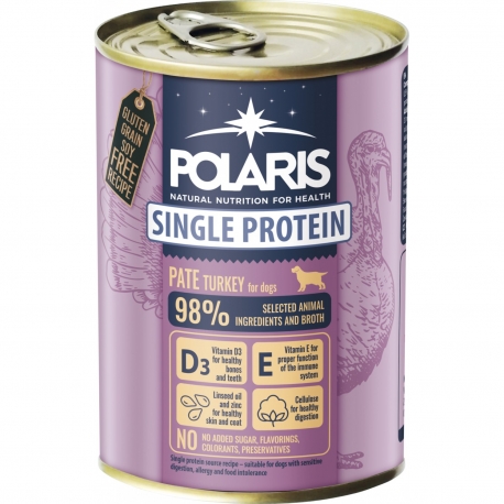 Polaris koerakonserv kalkunilihaga 6x400g Polaris koerakonserv kalkunilihaga 6x400g