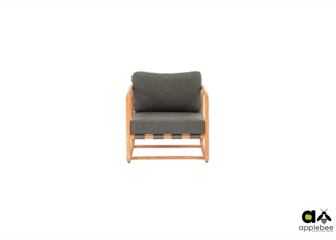 Tugitool Apple Bee DOLCE pruun / hall, 75x84xH67 cm