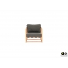 Tugitool Apple Bee DOLCE pruun / hall, 75x84xH67 cm