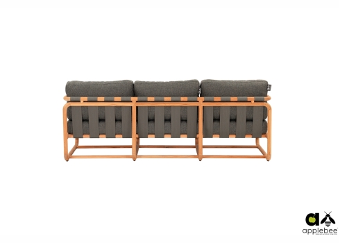 Diivan Apple Bee DOLCE pruun / hall, 209x78xH67 cm