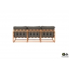 Diivan Apple Bee DOLCE pruun / hall, 209x78xH67 cm