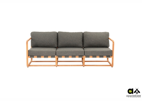 Diivan Apple Bee DOLCE pruun / hall, 209x78xH67 cm