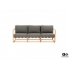 Diivan Apple Bee DOLCE pruun / hall, 209x78xH67 cm