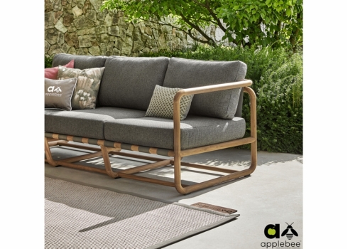 Diivan Apple Bee DOLCE pruun / hall, 209x78xH67 cm