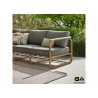 Diivan Apple Bee DOLCE pruun / hall, 209x78xH67 cm