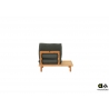 Tugitool parem Apple Bee SLING pruun / hall, 108x85xH62 cm