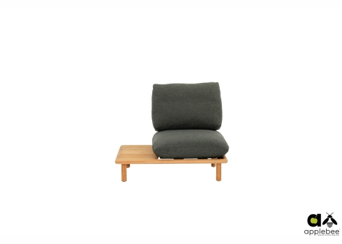 Tugitool parem Apple Bee SLING pruun / hall, 108x85xH62 cm