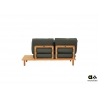 Diivan vasak Apple Bee SLING pruun / hall, 175x85xH62 cm