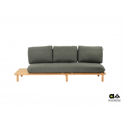 Diivan parem Apple Bee SLING pruun / hall, 242x85xH62 cm