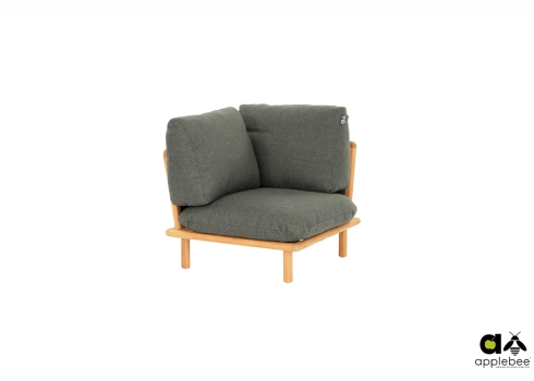 Diivan nurk Apple Bee SLING pruun / hall, 85x85xH62 cm