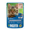 BOZITA Indoor & Sterilised kana ja kalkuni tükid kastmes 12x85g