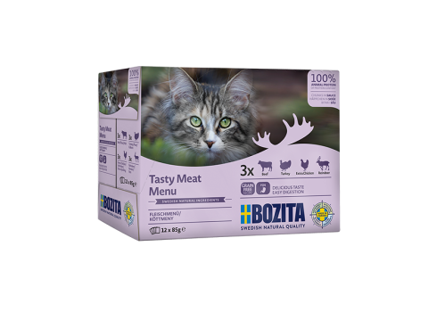 Bozita Chunks in Sauce with Meat Multibox kassitoit 12x85g