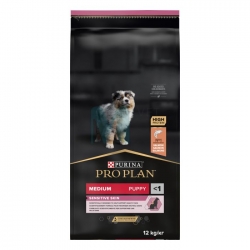 PRO PLAN Medium Puppy Sensitive Skin Salmon koeratoit 12kg kutsikatoit
