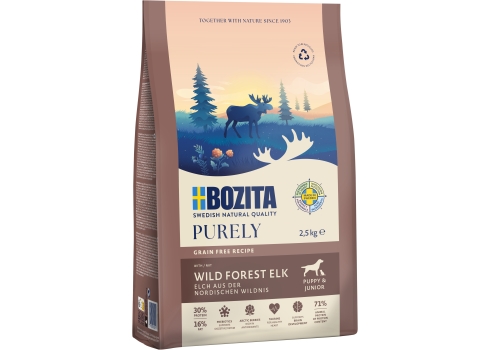 Bozita Purely Puppy&Junior ELK GRAIN FREE koeratoit 2,5kg