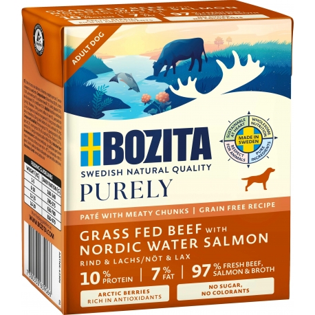 BOZITA koeratoit Beef & Salmon 12x370g BOZITA koeratoit Beef & Salmon 12x370g