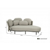 Diivan Apple Bee CHILL OUT hall, 224x150xH73 cm