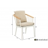 Aiatool Apple Bee CONDOR valge / beež, 60x51xH76 cm