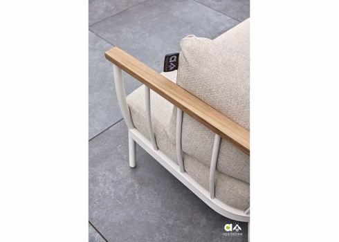 Tugitool Apple Bee CONDOR valge / beež, 63x80xH66 cm
