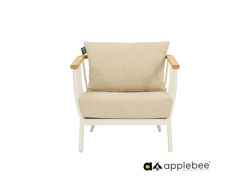 Tugitool Apple Bee CONDOR valge / beež, 63x80xH66 cm