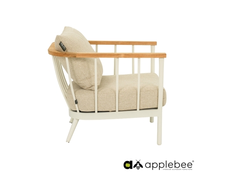Tugitool Apple Bee CONDOR valge / beež, 63x80xH66 cm