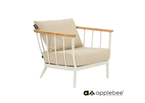 Tugitool Apple Bee CONDOR valge / beež, 63x80xH66 cm