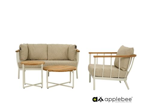Diivan Apple Bee CONDOR valge / beež, 150x68xH66 cm