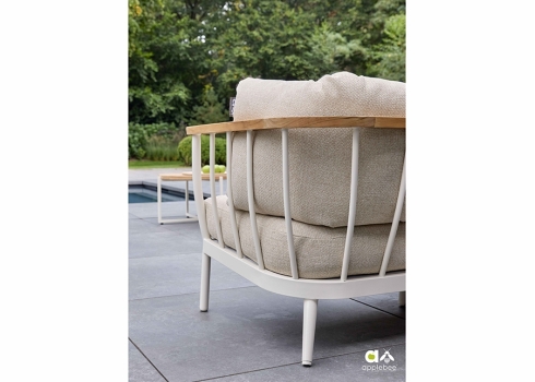 Diivan Apple Bee CONDOR valge / beež, 217x68xH66 cm