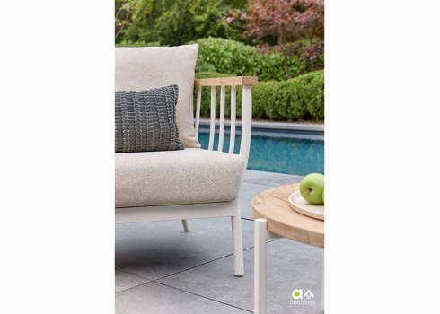 Diivan Apple Bee CONDOR valge / beež, 217x68xH66 cm