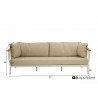 Diivan Apple Bee CONDOR valge / beež, 217x68xH66 cm