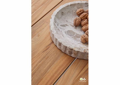 Aiamööbli komplekt Apple Bee DOLCE pruun / beež, söögilaud + 6 tooli