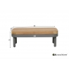 Diivanilaud Apple Bee MAUI pruun / hall, 85x40xH31 cm