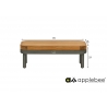 Diivanilaud Apple Bee MAUI pruun / hall, 85x85xH29 cm