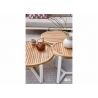 Diivanilaud Apple Bee MONACO helebeež / tiik, D75xH34 cm