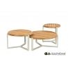 Diivanilaud Apple Bee MONACO helebeež / tiik, D60xH40 cm