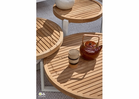 Diivanilaud Apple Bee MONACO helebeež / tiik, D45xH47 cm