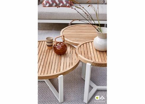 Diivanilaud Apple Bee MONACO helebeež / tiik, D45xH47 cm