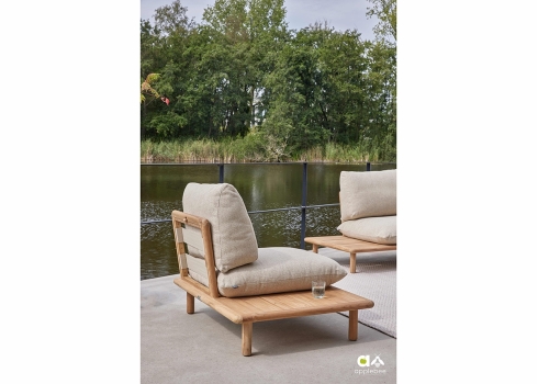 Tugitool parem Apple Bee SLING pruun / beež, 108x85xH68 cm