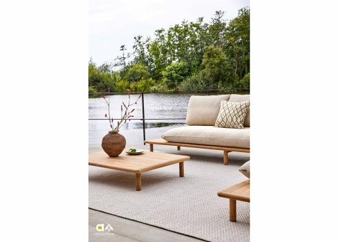 Diivan parem Apple Bee SLING pruun / beež, 242x85xH68 cm