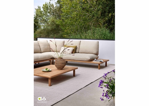 Diivan nurk Apple Bee SLING pruun / beež, 85x85xH68 cm
